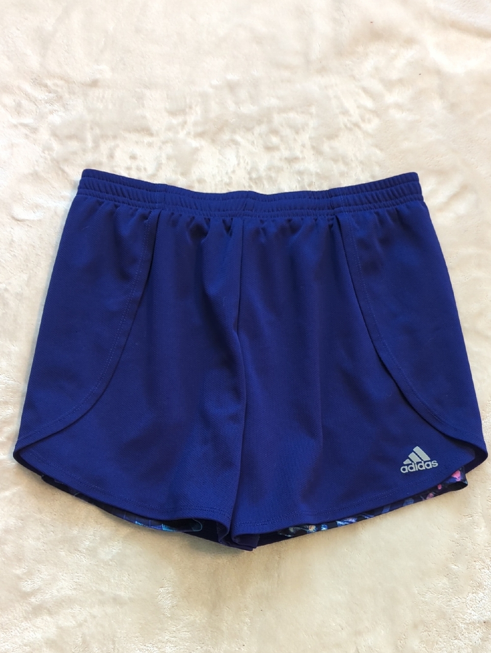 Adidas Girls Two In One Running Shorts New!